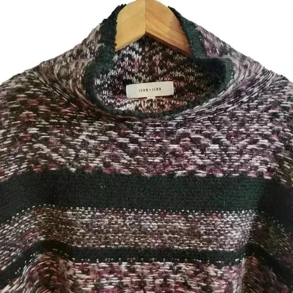 John + Jenn Sweater Womens Size Large Oversized Mock Neck Cozy Warm - Picture 5 of 14